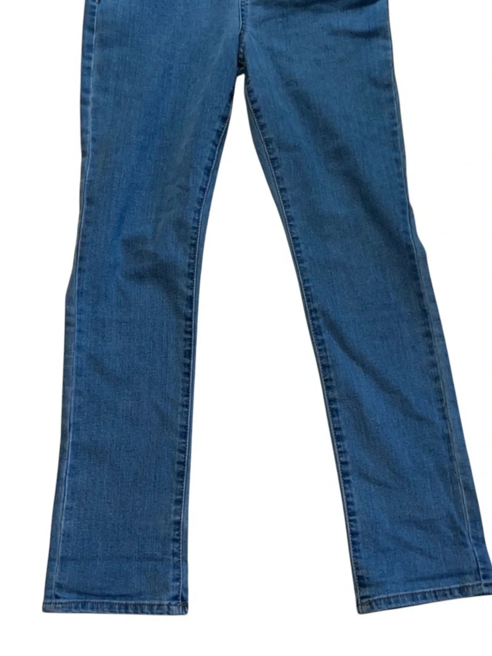 Levi’s Kids Denim Overalls Girls Size 12 Blue Stretch Bootcut Logo Strap - Picture 2 of 10